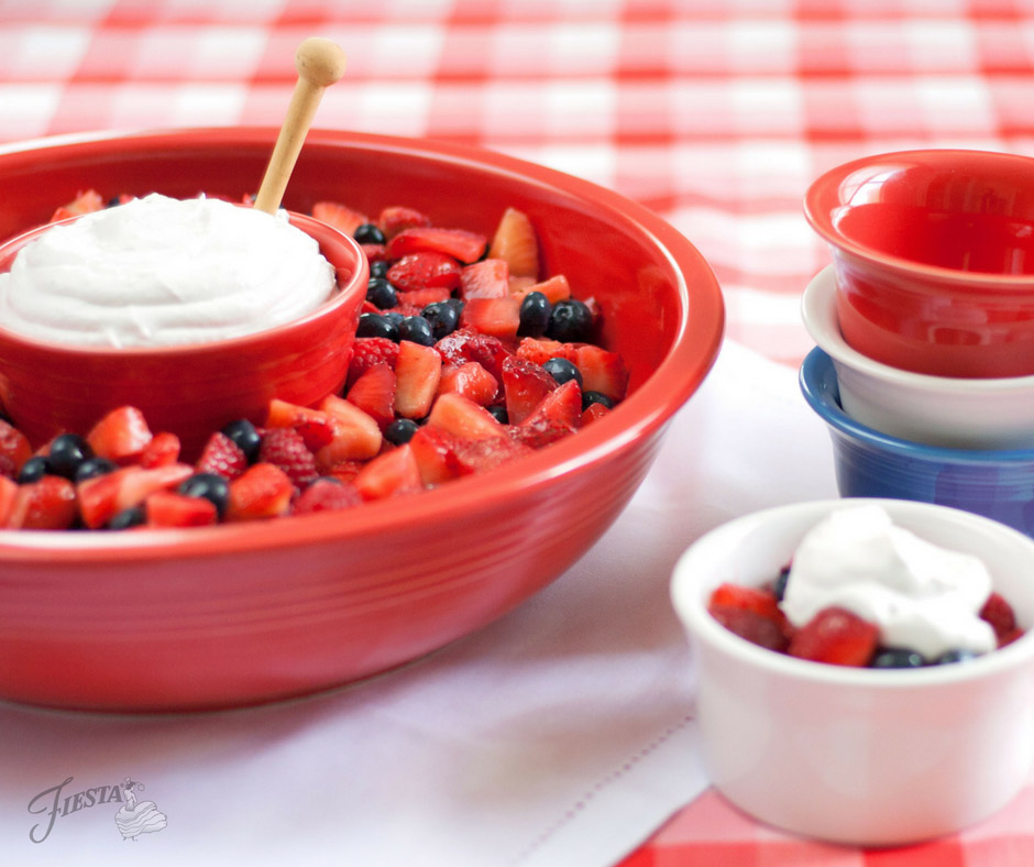 Summer Berry Salad with Whipped Coconut Cream Fiesta Blog
