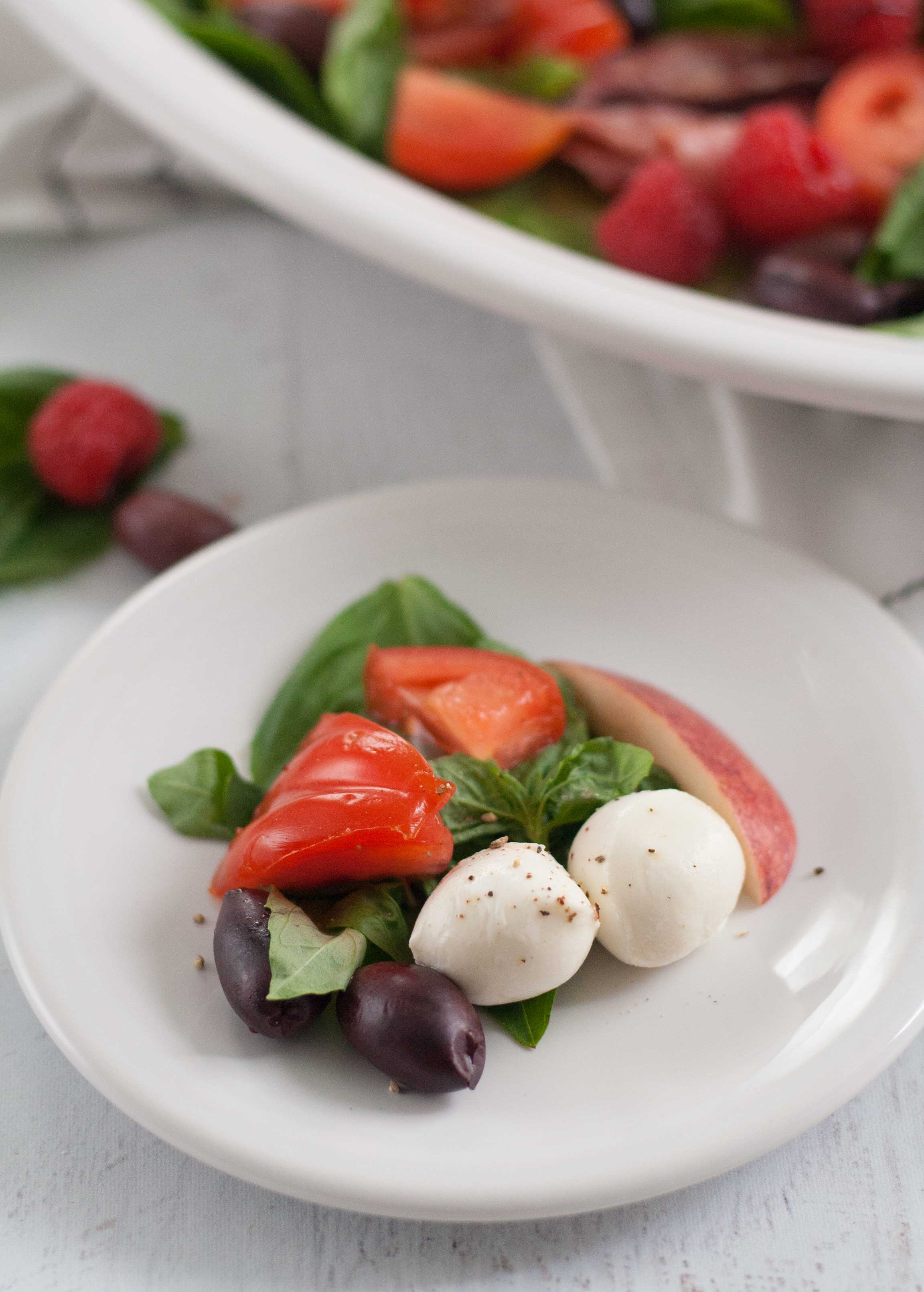 fiesta xl oval turkey platter white caprese salad recipe