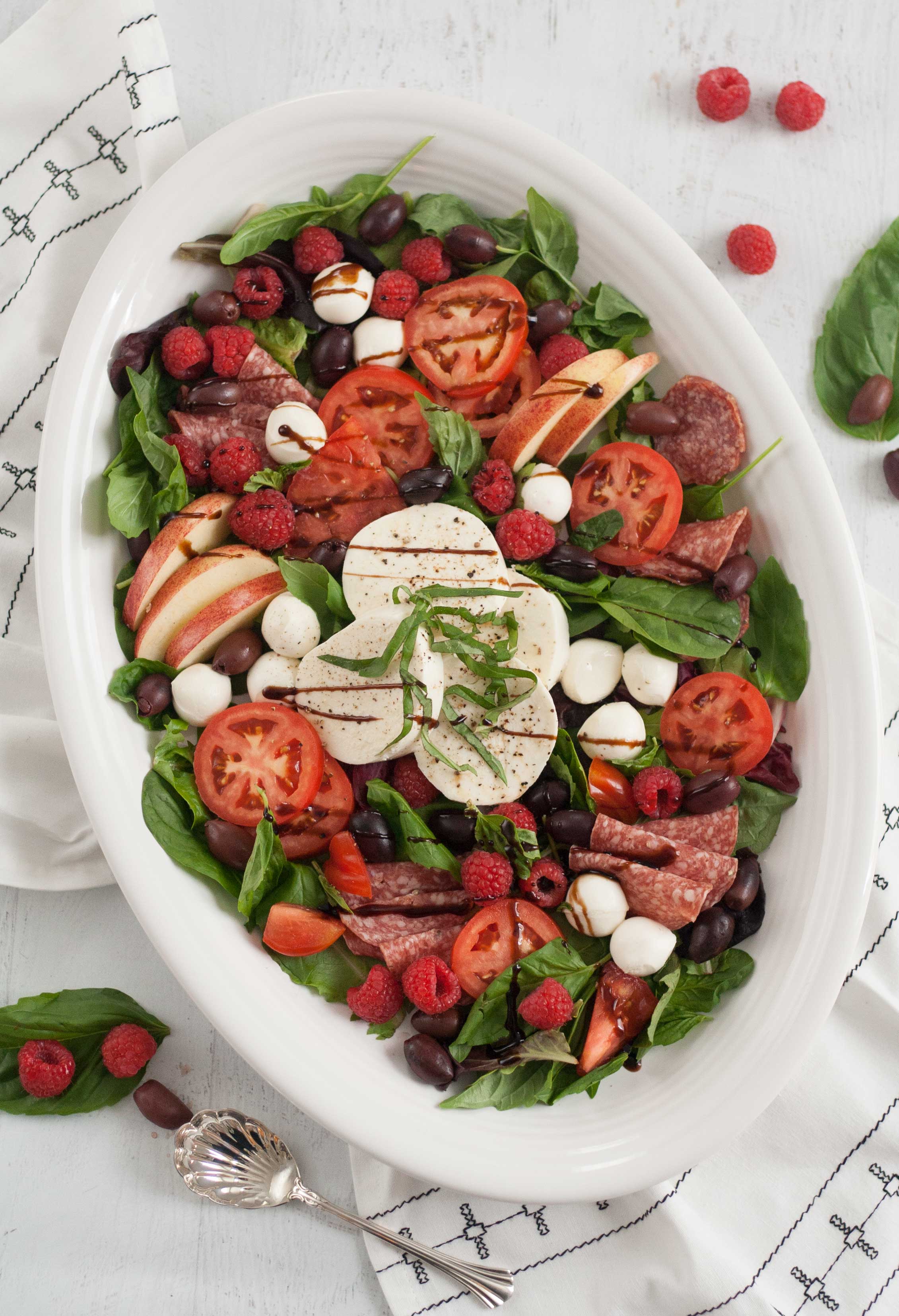 fiesta xl oval turkey platter white caprese salad recipe