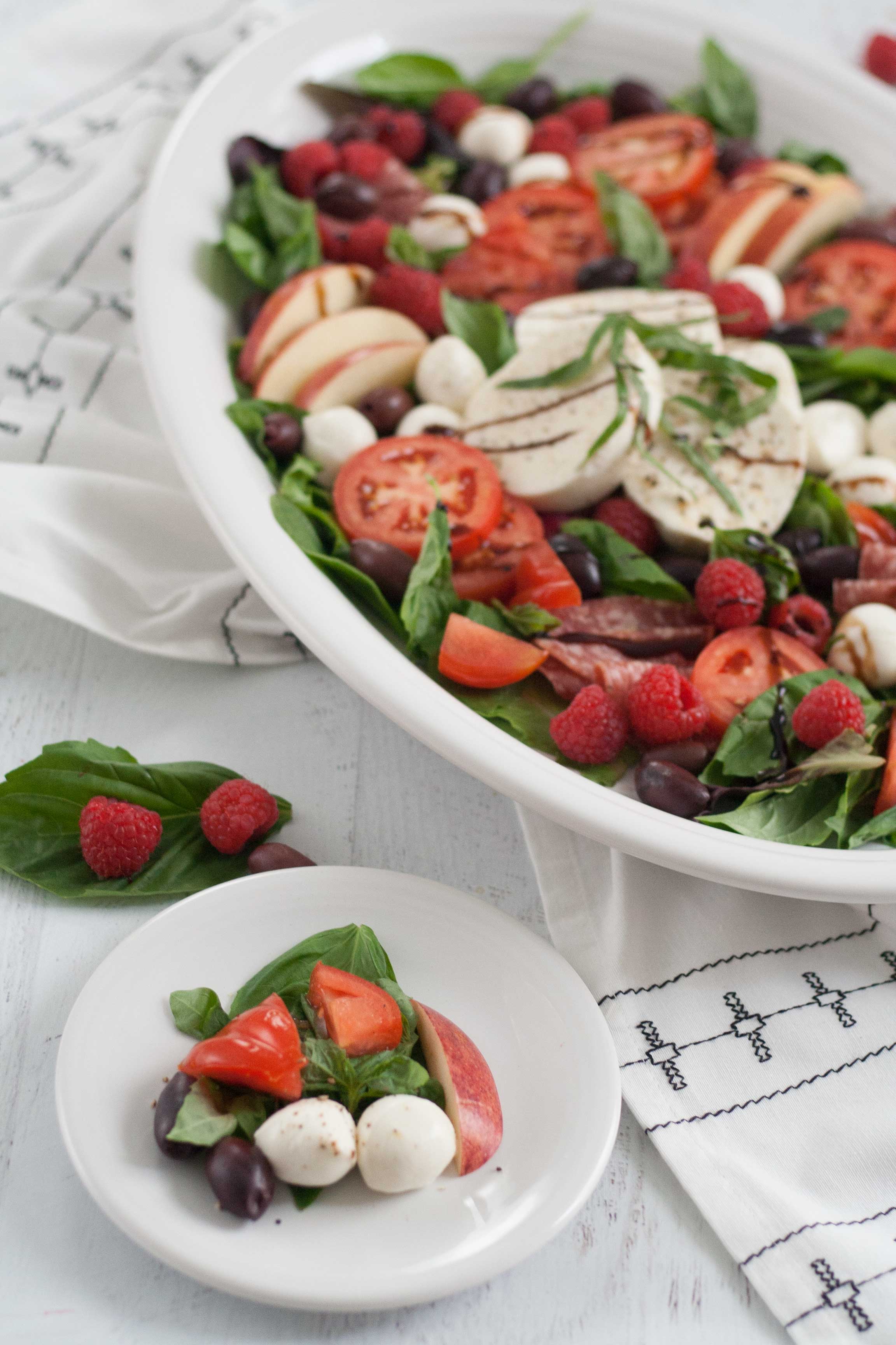 fiesta xl oval turkey platter white caprese salad recipe