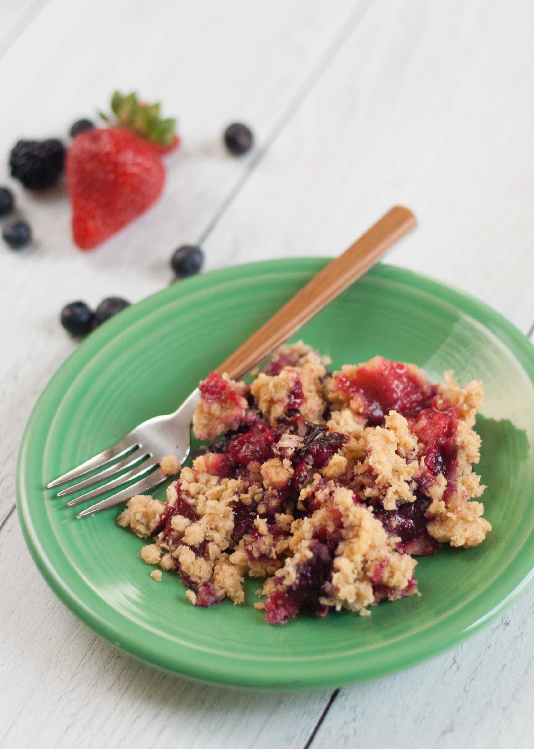 mixed berry crumble recipe