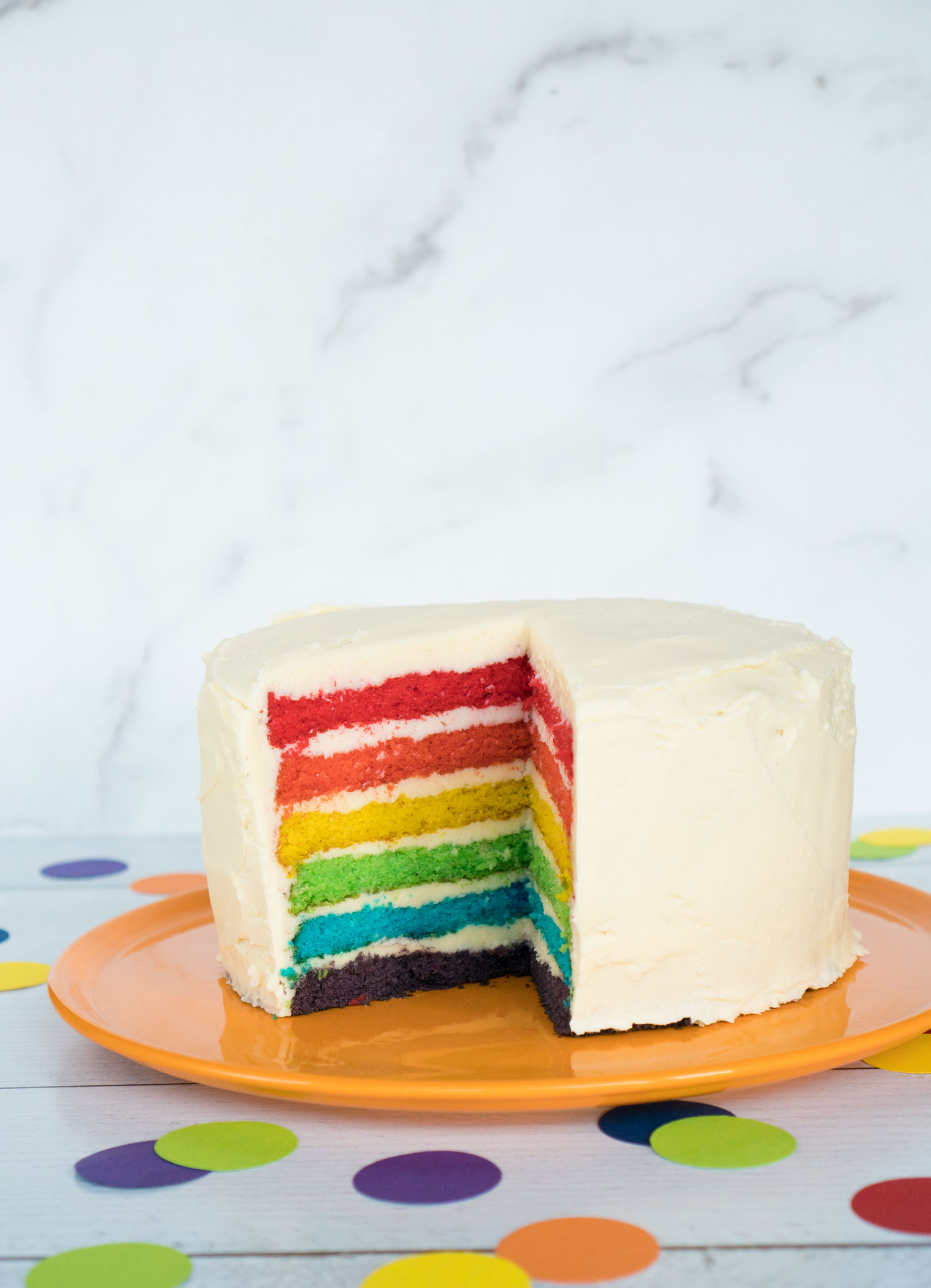 fiesta dinnerware butterscotch plate rainbow layer cake