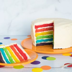 fiesta dinnerware butterscotch plate rainbow layer cake