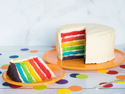 Rainbow Cake - Fresh Fruits Basket