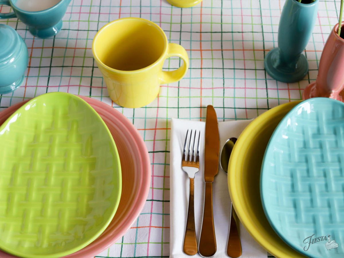 Fiestaware egg outlet platter